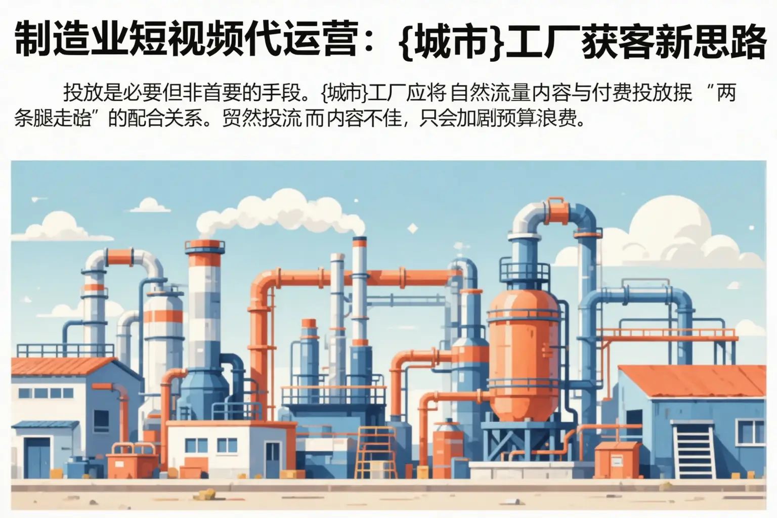 制造业短视频代运营:荣昌工厂获客新思路